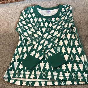 Hanna Andersons women’s Christmas pajama top size large